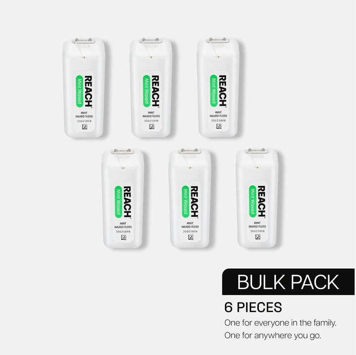 Reach Hilo dental encerado con sabor a menta para el cuidado oral y...