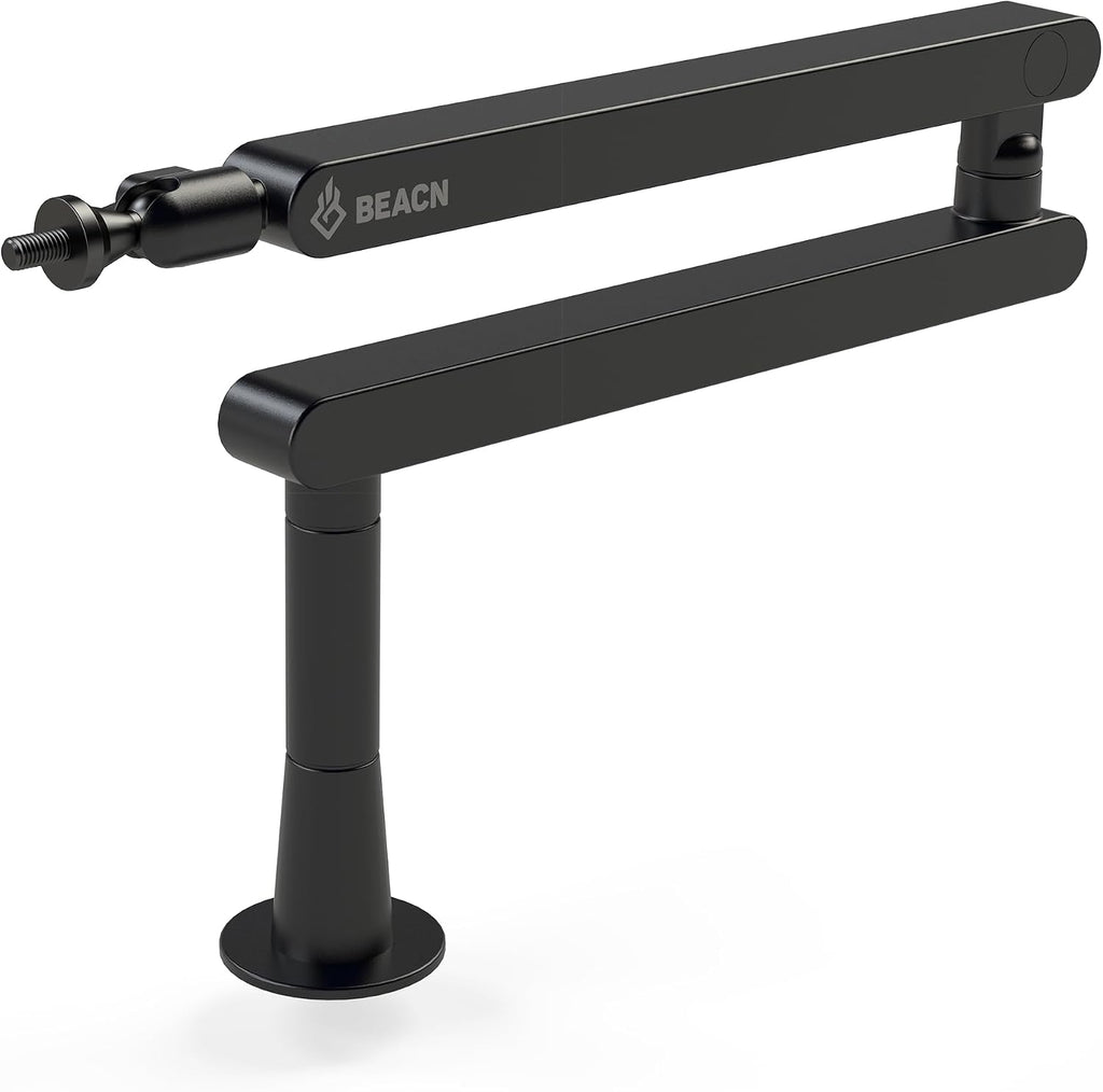 BEACN Soporte de micrófono (oscuro) - Brazo de pluma ajustable de perfil