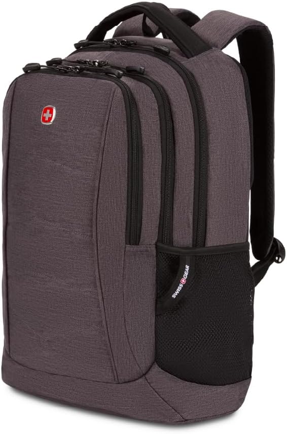 SwissGear Mochila para portátil 5668, Gris oscuro (Dark Grey Heathe...