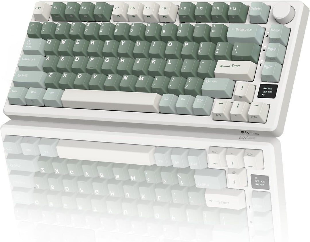 RK ROYAL KLUDGE Teclado mecánico inalámbrico M75 2.4Ghz\/BT5.1\/USB...