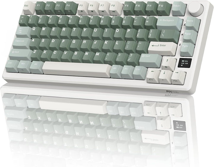 RK ROYAL KLUDGE M75 Teclado mecánico inalámbrico 2.4Ghz\/BT5.1\/USB...
