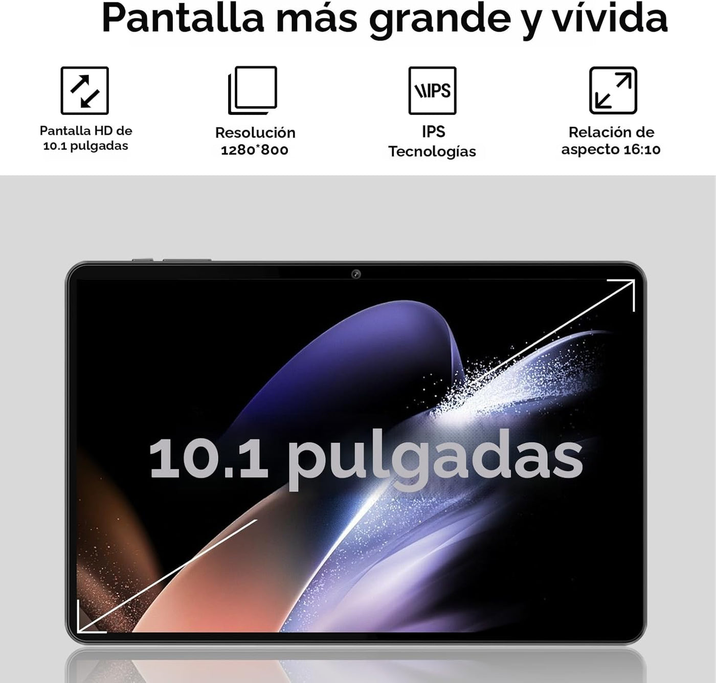 aiprotablet Tableta 10 pulgadas Android 15 Tablets, 12GB RAM 64GB R...