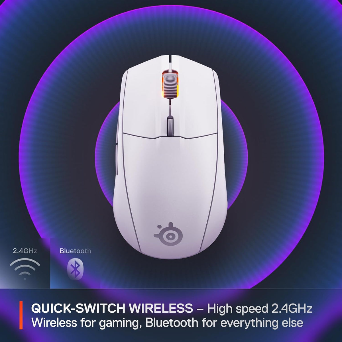 SteelSeries Ratón inalámbrico Rival 3 Gen 2 para juegos, 2.4 GHz y...
