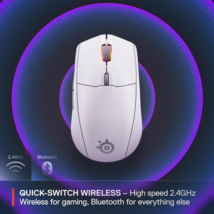 SteelSeries Ratón inalámbrico Rival 3 Gen 2 para juegos, 2.4 GHz y...
