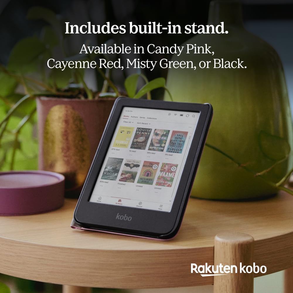 Kobo Clara Colour/BW - Funda para dormir | Verde brumoso | Tecnología de