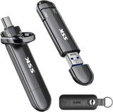 SSK Unidad flash USB 2TB SSD externa, TLC NAND unidad de estado sól...
