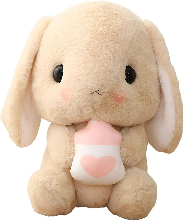 HOUPU Juguete de peluche - Conejo con orejas caídas sentado, conejo...