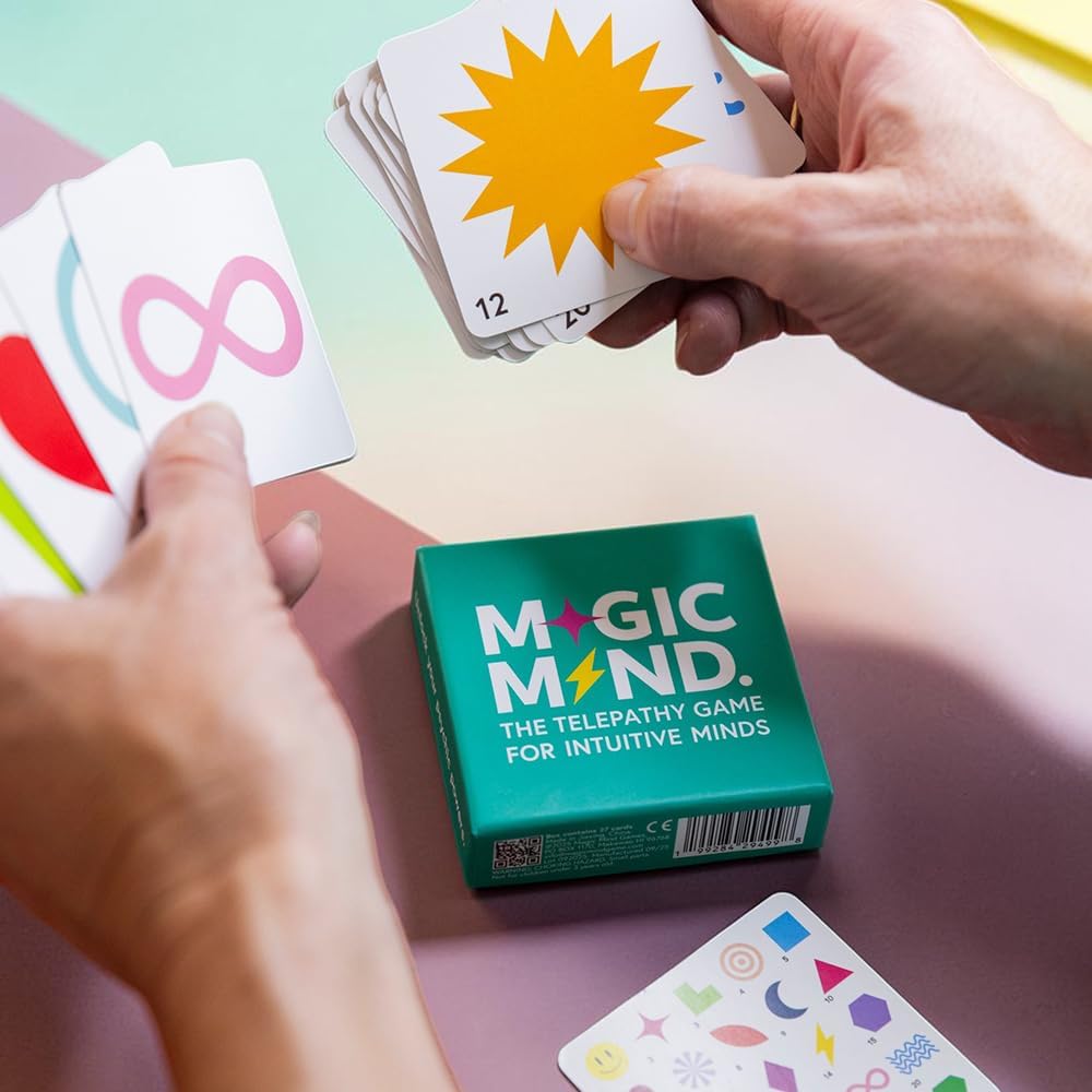 Juego de cartas de entrenamiento de telepatía Magic Mind ESP, juegos