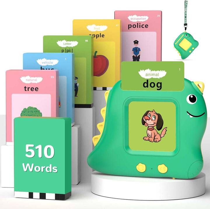 Alotwan Tarjetas flash parlantes, juguetes de aprendizaje de inglés...