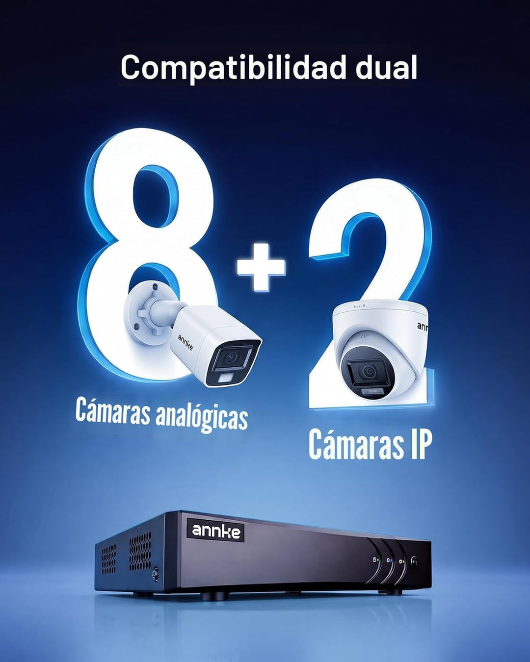 ANNKE Grabadora de video digital de seguridad 3K Lite de 8 canales...