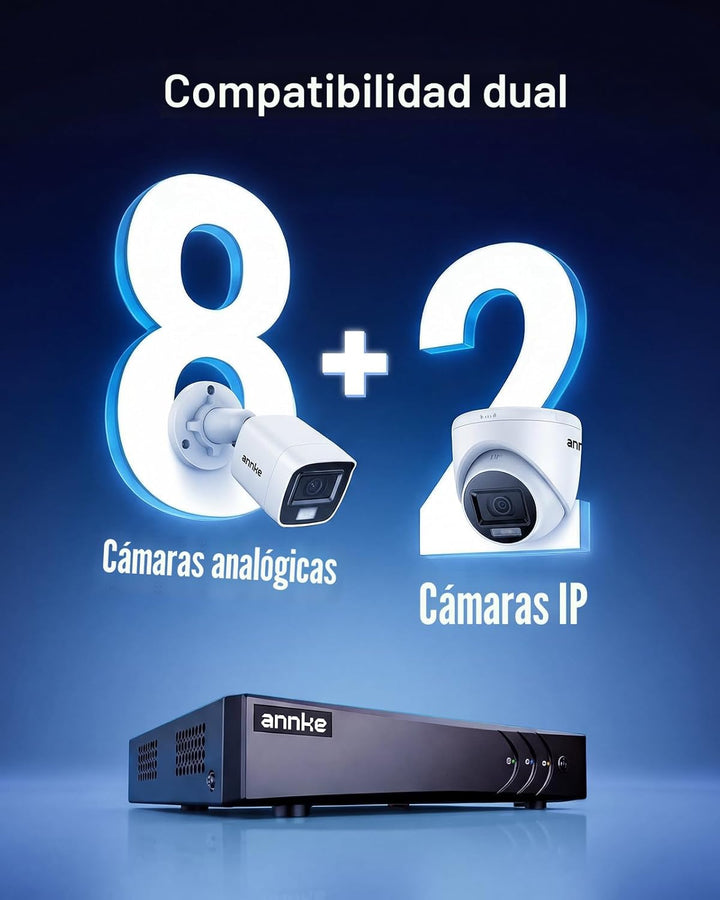 ANNKE Grabadora de video digital de seguridad 3K Lite de 8 canales...