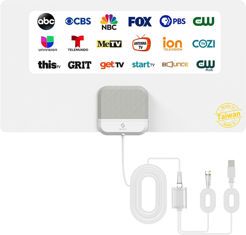 Antena de TV interior para Smart TV - Canales locales gratuitos, sin
