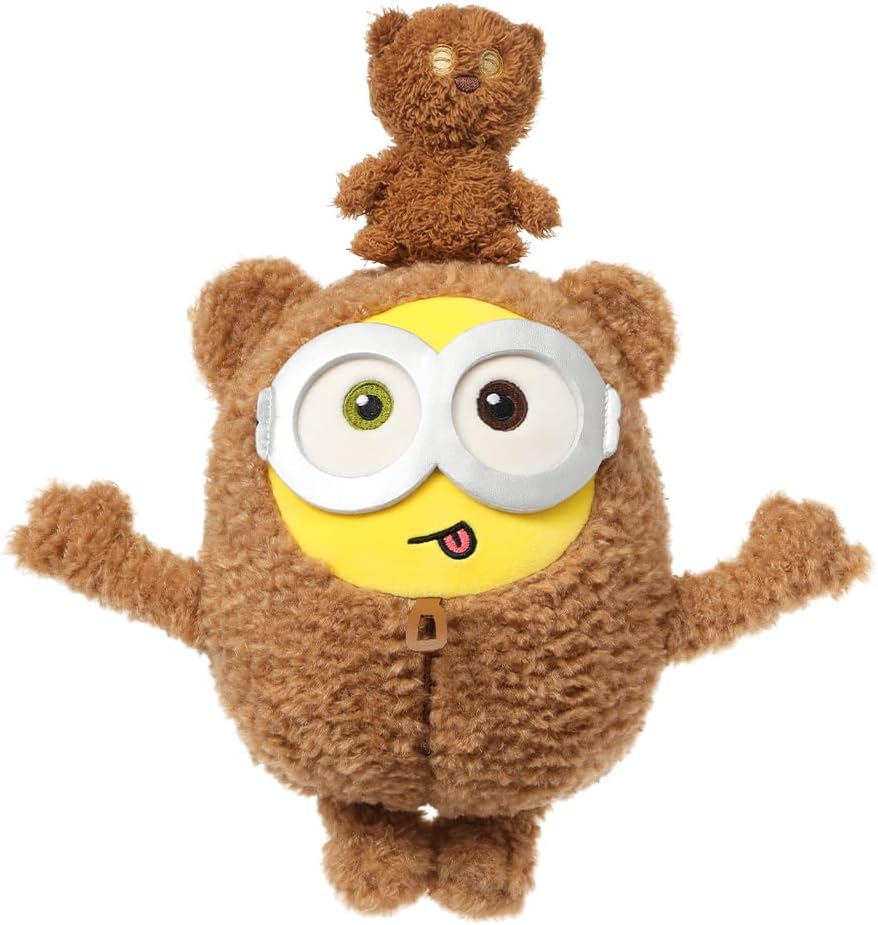 MINISO Juguete de Peluche de Minions Disfraz de Bob+Tim de 11"
