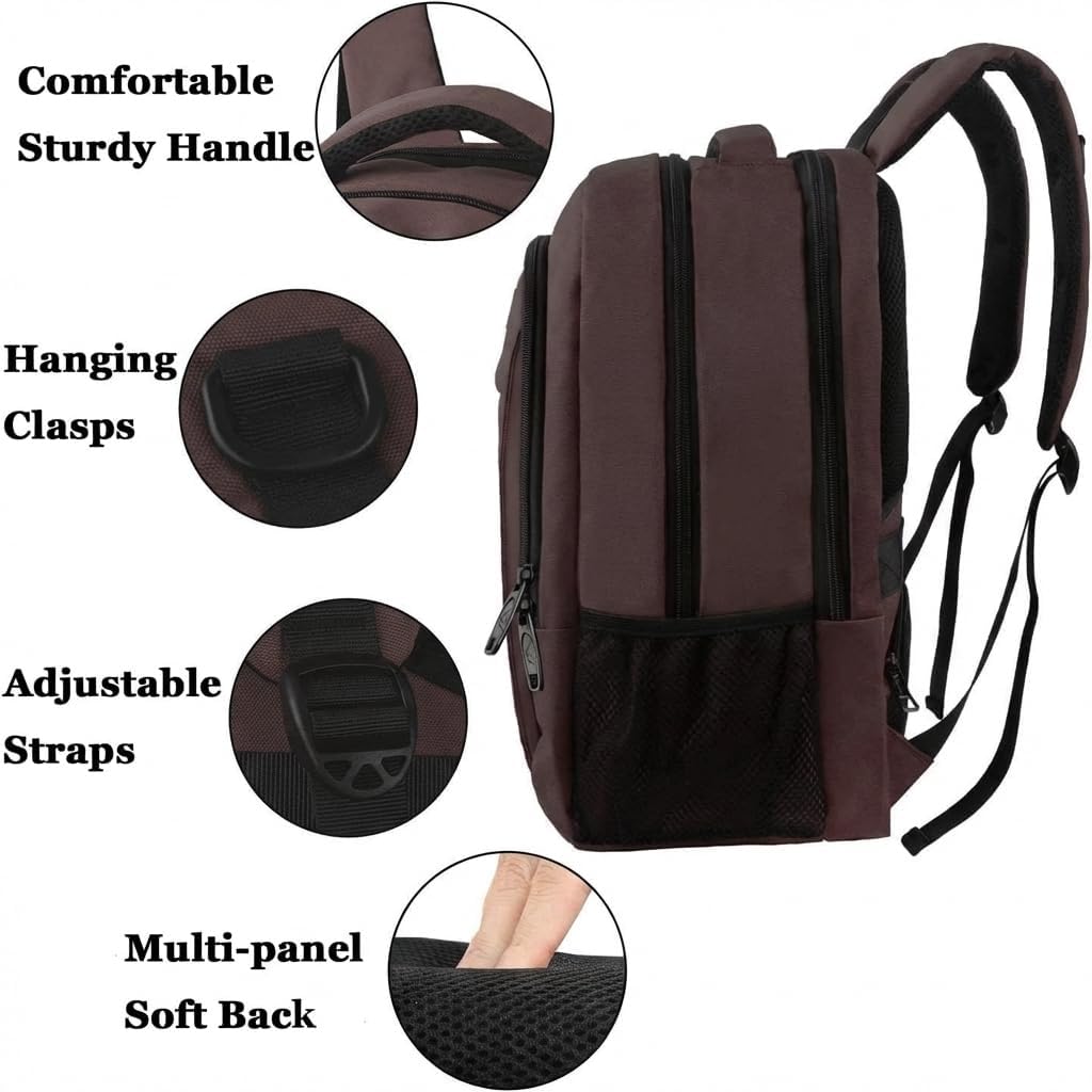 MATEIN - Mochila para laptop de 15 pulgadas, mochila escolar con pu...