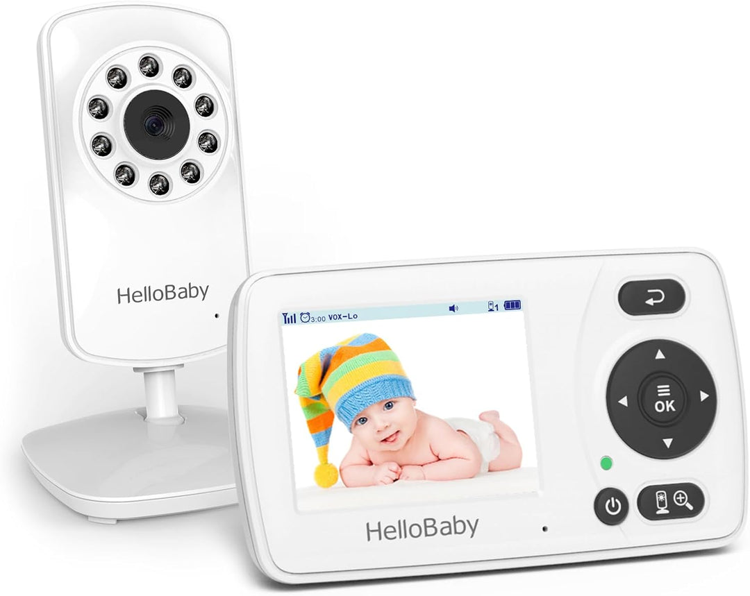 HelloBaby HB30 Monitor de bebé de video con cámara digital y audio,...