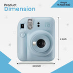 Fujifilm INSTAX MINI 12 - Paquete de cámara instantánea, Azul, 2025