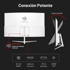 Z-Edge Monitor curvo para juegos de 27 pulgadas, FHD 1080P 240Hz 28...