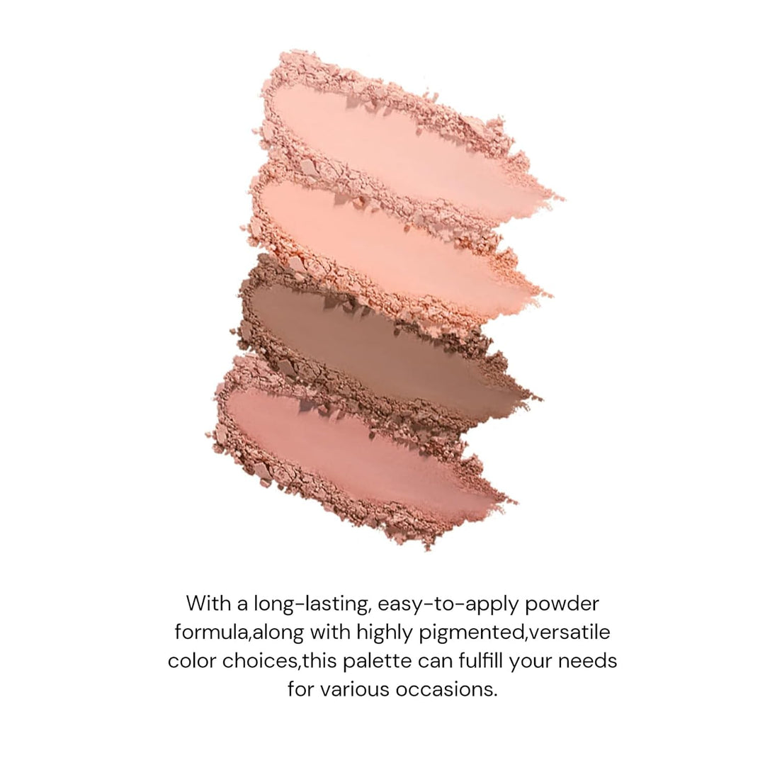Flower Knows Swan Ballet Paleta de maquillaje de seis colores, pale...