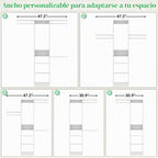 Besiost Sistema organizador de armario pequeño de 4 pies con 4 varillas