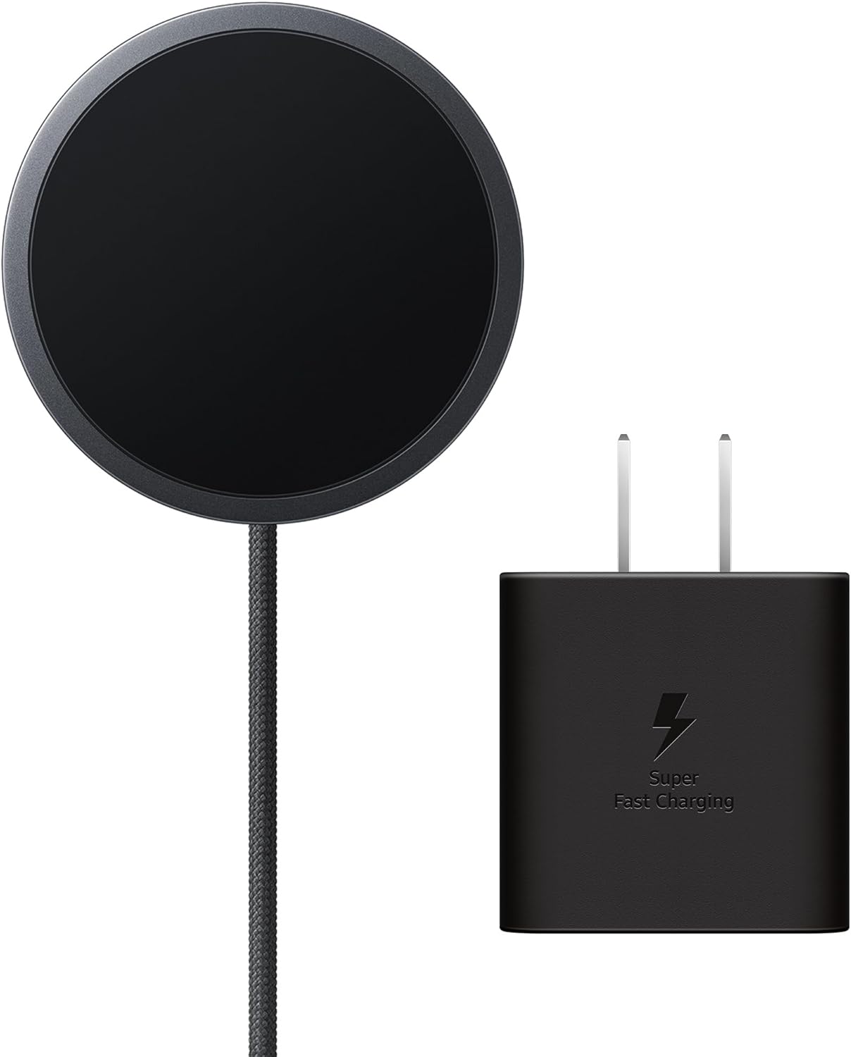 Cargador inalámbrico Samsung Galaxy Magnet con adaptador de corrien...