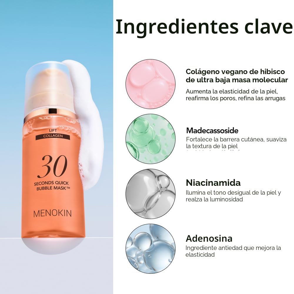 MENOKIN Máscara de burbujas rápidas de 30 segundos [LIFT] \u2013 [c...