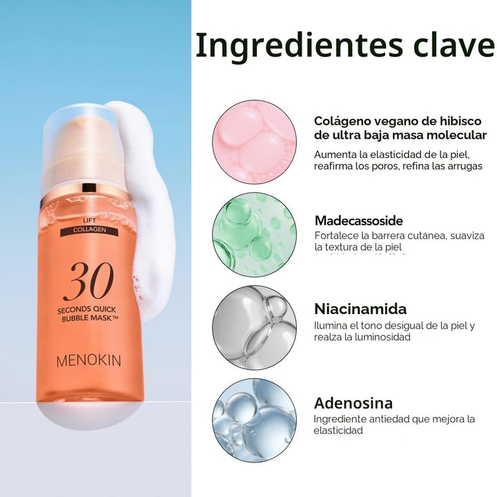 MENOKIN Máscara de burbujas rápidas de 30 segundos [LIFT] \u2013 [c...