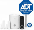 ADT Blu Sistema de seguridad para el hogar con timbre de video, 2K HDR