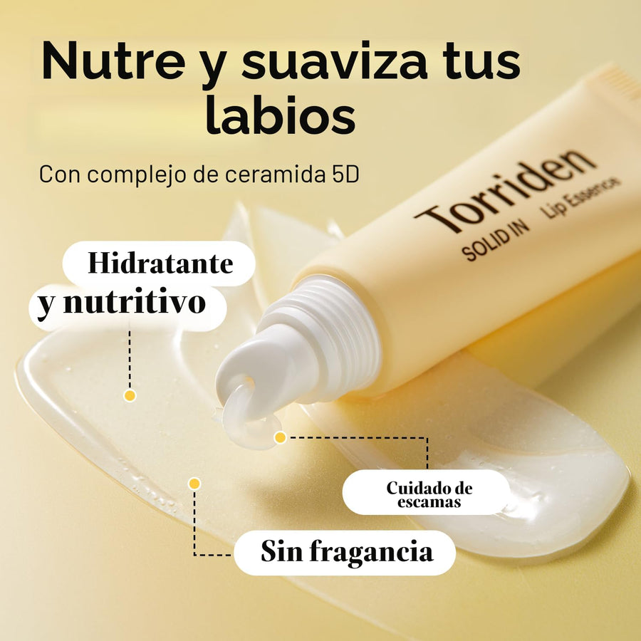 Torriden SOLID In Ceramide Lip Essence 0.37 onzas líquidas x 2 (paq...