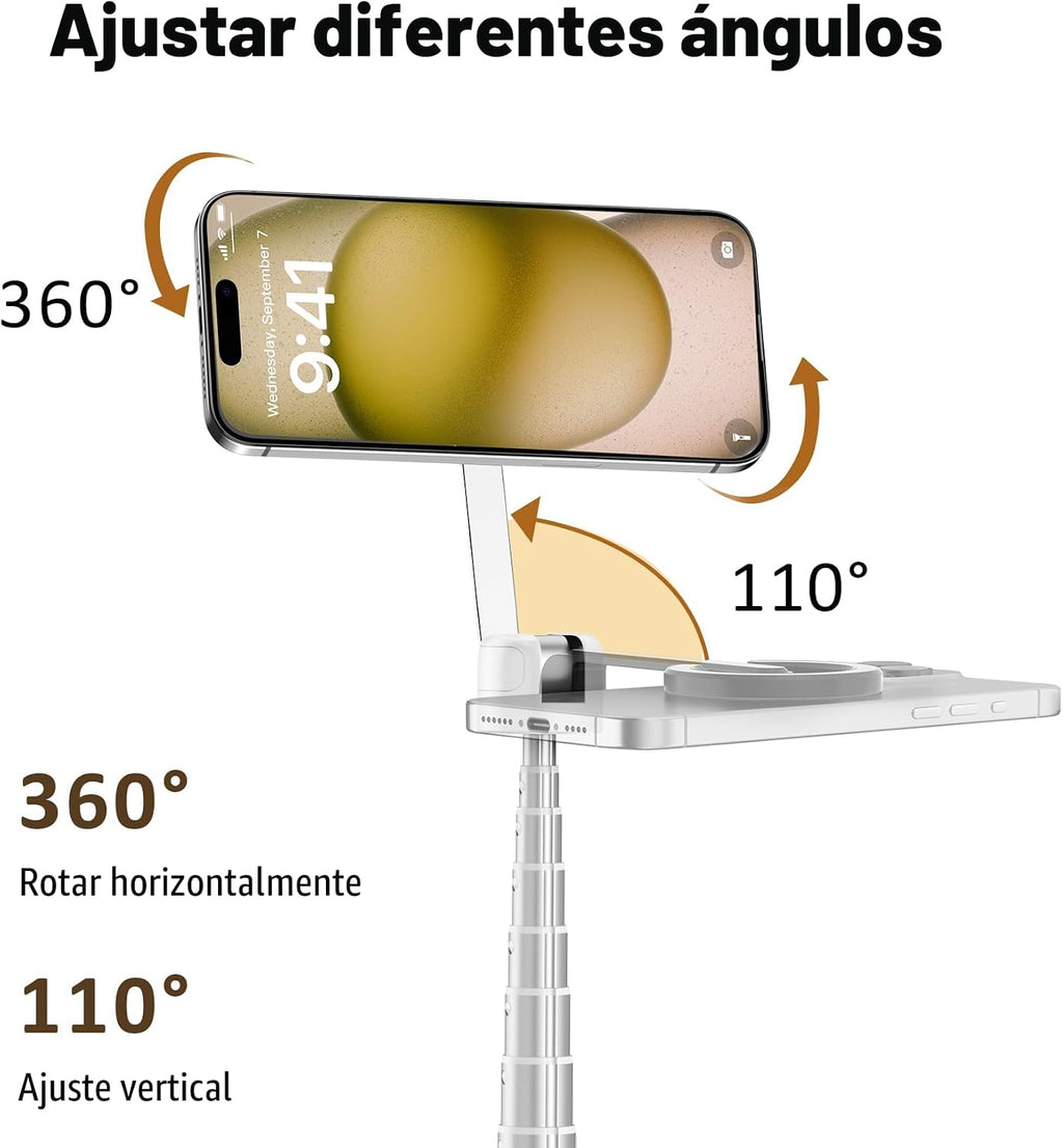 TONEOF 68" Trípode Magnético de Aluminio para Teléfono y Selfie Stick para iPhone y Android