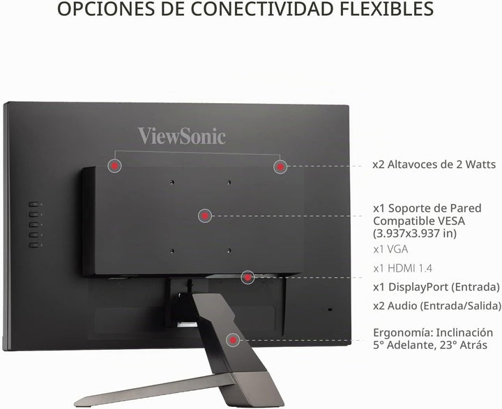 ViewSonic VX2267-MHD Monitor de 22 pulgadas 1080p, frecuencia de ac...