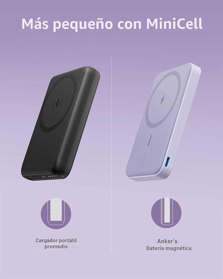 Anker - Batería magnética 622 (MagGo), cargador portátil inalámbric...