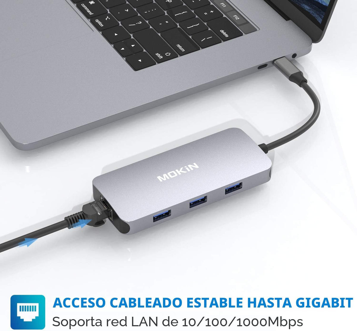 MOKiN, UC0501, hub USB de 3 puertos