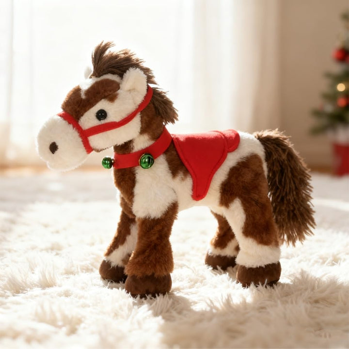 FOUR KAQA Spotted - Caballo eléctrico de peluche poni