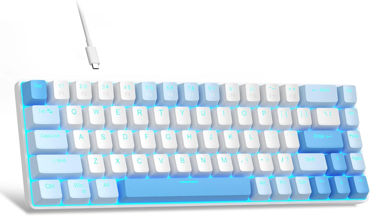 MageGee Teclado mecánico portátil 60% para juegos, MK-Box con retro...