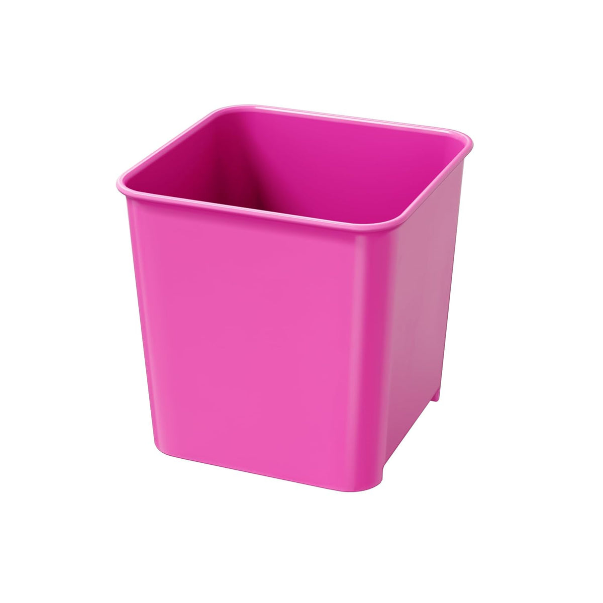 Cubo de basura grande gris para automóvil, a prueba de fugas, con clip para tapete de suelo, base antideslizante, contenedor de basura portátil para automóvil, SUV, camión o camioneta