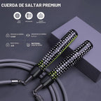 Hererope - Cuerdas de saltar con peso para hombres y mujeres, cuerda de saltar de 1/2 libra con rodamiento de bolas, agarre antideslizante, cable de acero duradero, cuerda de saltar pesada diseñada