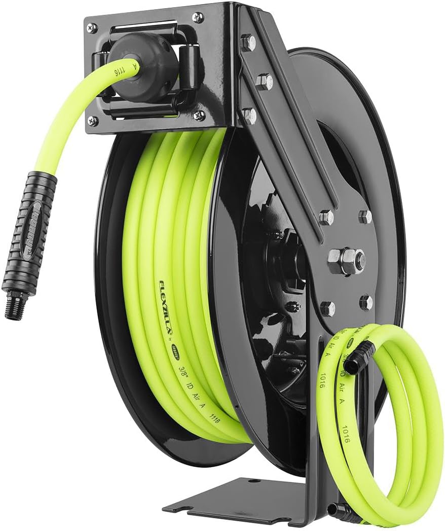 Legacy ZillaReel, carrete retráctil para manguera de aire, Negro