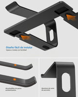 Nulaxy - Soporte para laptop, soporte de computadora de aluminio er...