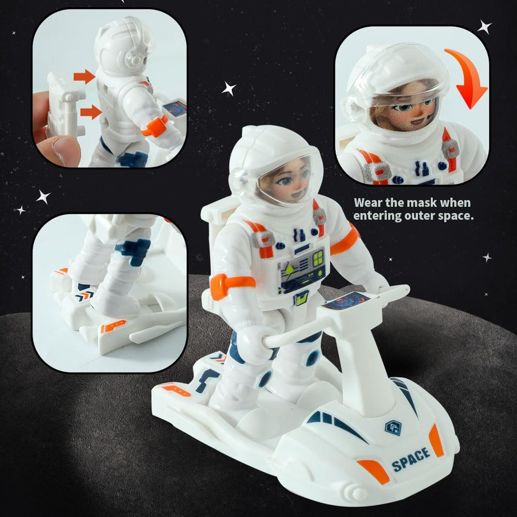 Wbzle Juguete espacial de juguete OVNI con extraterrestre