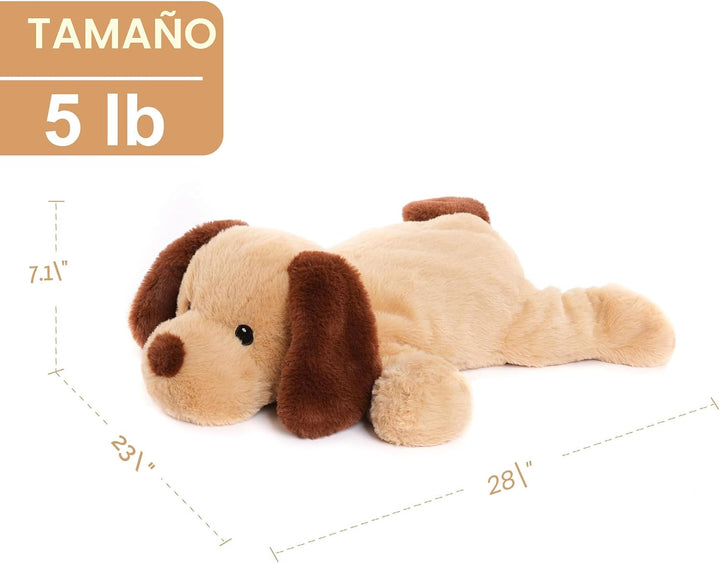 WEIGEDU Perro Cachorro de Peluche Grande con Peso, Juguete de Felpa...