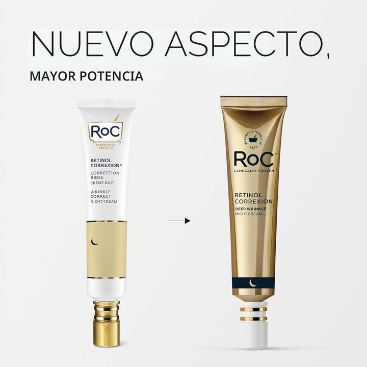 RoC Retinol Correxion Crema de noche para arrugas profundas, tratam...
