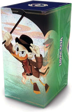 Ravensburger Disney Lorcana TCG: Scrooge McDuck - Tarjeta promocional de papel de aluminio brillante, 5 paquetes de refuerzo surtidos, caja de almacenamiento y divisores, juego de cartas coleccionables de Disney, a partir de 8 años