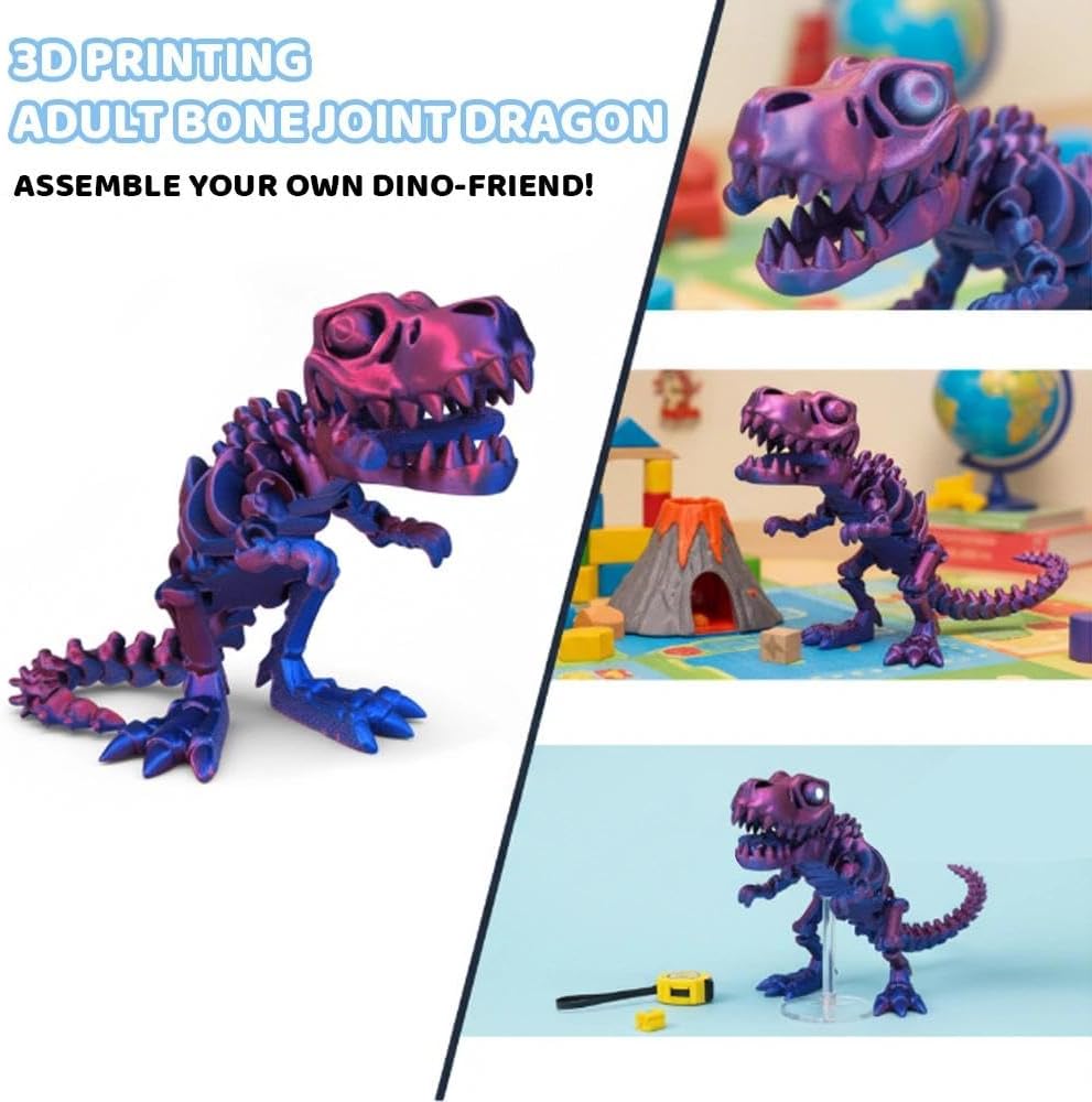 Vantico Dragón impreso en 3D con huesos articulados para
