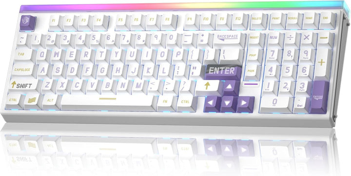 AULA Hero 99 - Teclado con cable para juegos, teclado de efecto Hal...