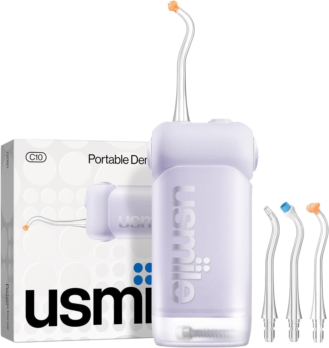 usmile C10 - Irrigador de agua portátil para viajes, batería de 95...