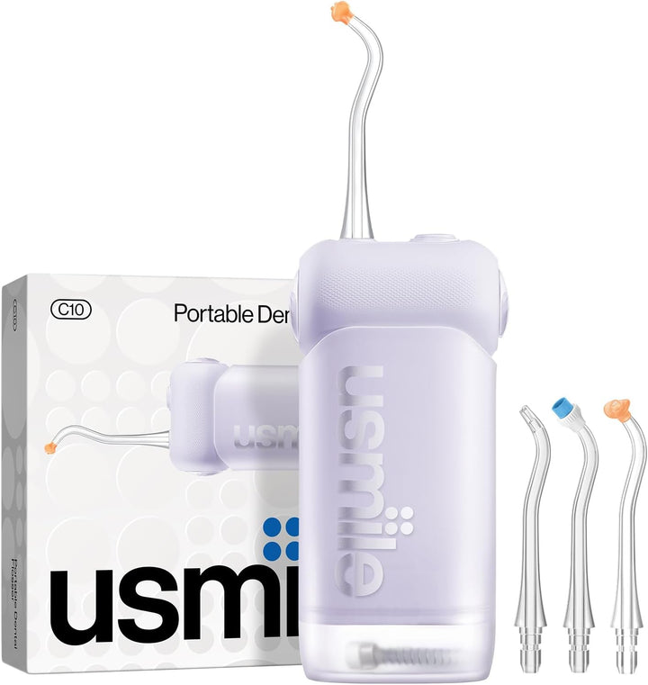usmile C10 - Irrigador de agua portátil para viajes, batería de 95...