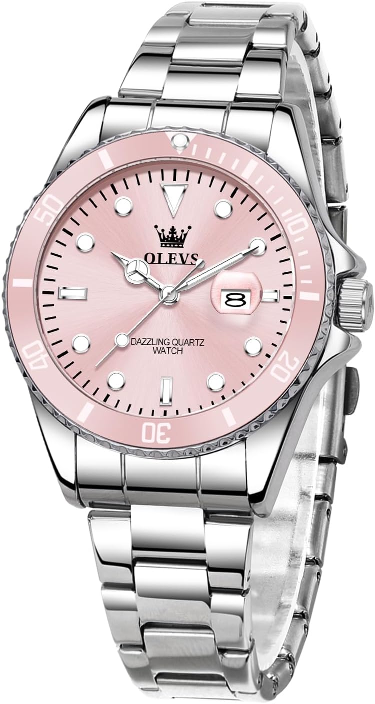 OLEVS Reloj de moda impermeable de lujo para mujer