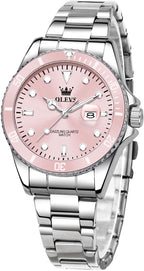 OLEVS Reloj de moda impermeable de lujo para mujer