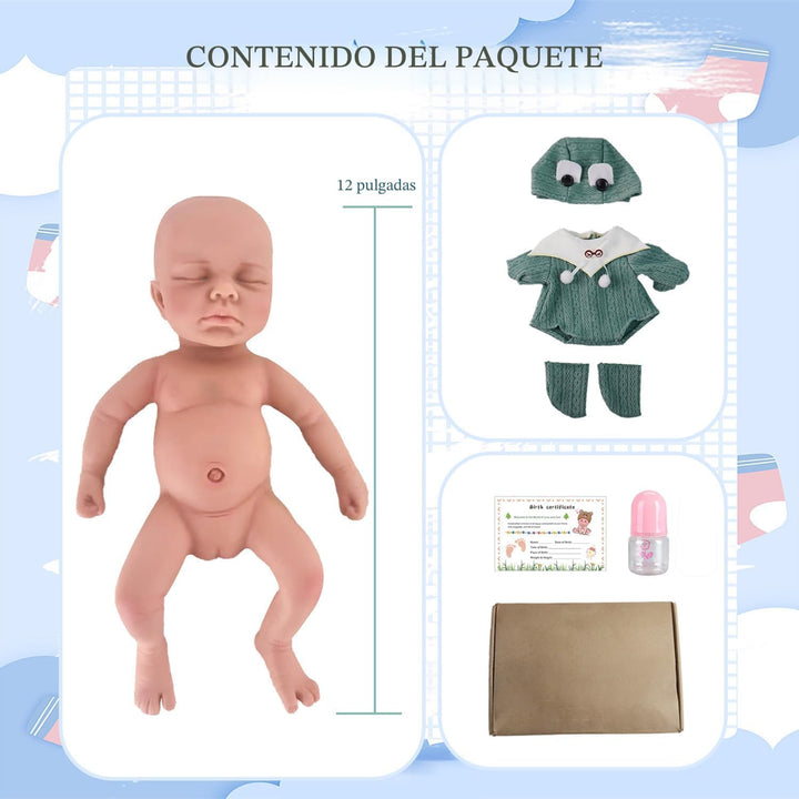 SOFTMARY Muñecas de Bebé Reborn Realistas - Recién Nacido de Silico...