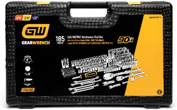 GEARWRENCH Juego de 185 herramientas manuales para mecánica - encas...